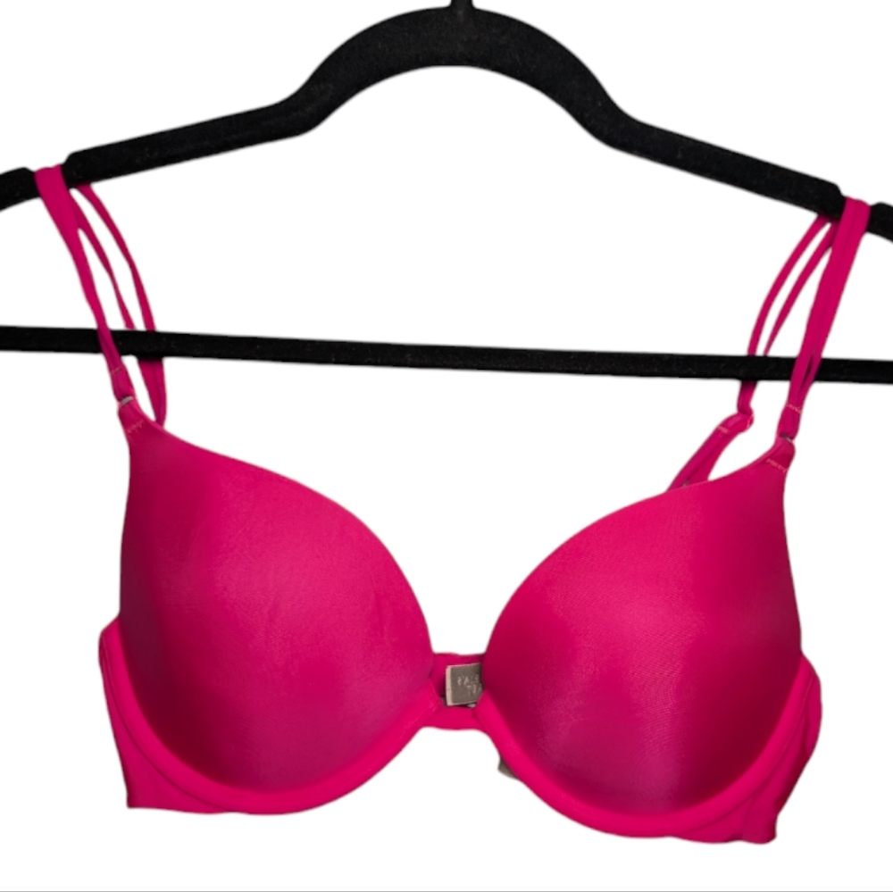 Victoria’s Secret Push-Up Bra 34C Hot Pink 💖 Flirty & Fabulous